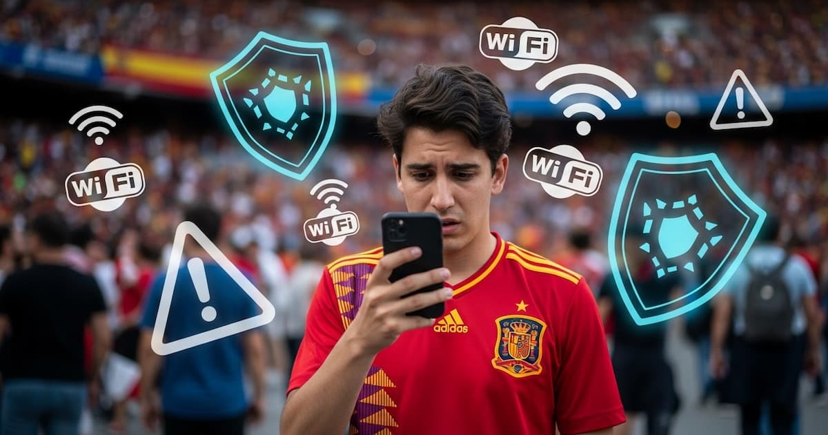 Mundial 2026: ciberdelincuentes acechan redes WiFi públicas